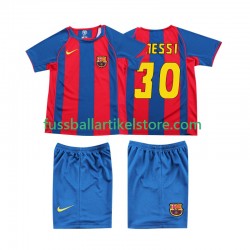 FC Barcelona Heimausrüstung Lionel Messi 10 Retro 2004 Kinder Set(Trikot und Hose) S/S