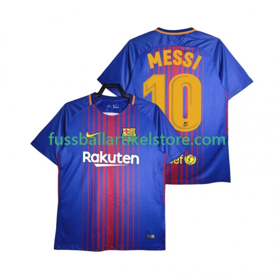 FC Barcelona Heimausrüstung Lionel Messi 10 Retro 2017-2018 Herren Trikot S/S
