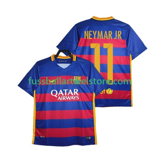 FC Barcelona Heimausrüstung Neymar JR 11 Retro 2015-2016 Herren Trikot S/S