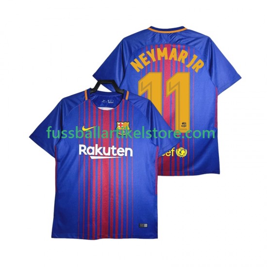 FC Barcelona Heimausrüstung Neymar JR 11 Retro 2017-2018 Herren Trikot S/S