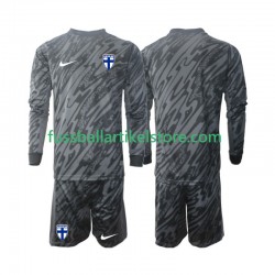 Finnland Heimausrüstung Torwart 2024 Kinder Set(Trikot und Hose) L/S