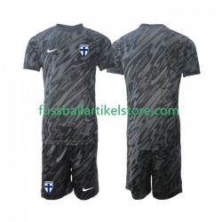 Finnland Heimausrüstung Torwart 2024 Kinder Set(Trikot und Hose) S/S