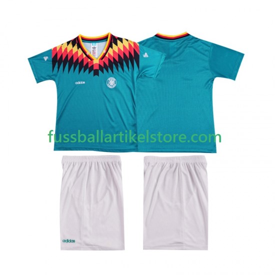 Deutschland Auswärtsausrüstung Retro 1994 Kinder Set(Trikot und Hose) S/S