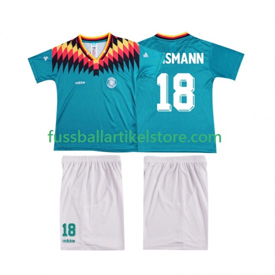 Deutschland Auswärtsausrüstung KLINSMANN 18 Retro 1994 Kinder Set(Trikot und Hose) S/S