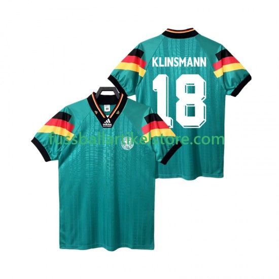 Deutschland Auswärtsausrüstung KLINSMANN 18 Retro 1992 Herren Trikot S/S