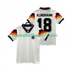 Deutschland Heimausrüstung KLINSMANN 18 Retro 1992 Herren Trikot S/S