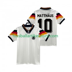 Deutschland Heimausrüstung MATTHAUS 10 Retro 1992 Herren Trikot S/S