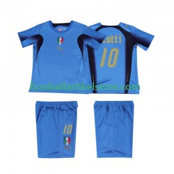 Italien Heimausrüstung TOTTI 10 Retro 2006 Kinder Set(Trikot und Hose) S/S