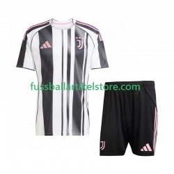 Juventus Turin Heimausrüstung 2025-2026 Kinder Set(Trikot und Hose) S/S