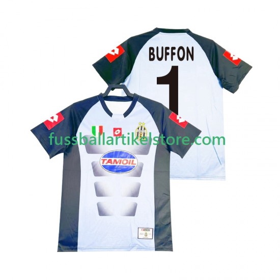 Juventus Turin Heimausrüstung Torwart Buffon 1 Retro 2002-2003 Herren Trikot S/S