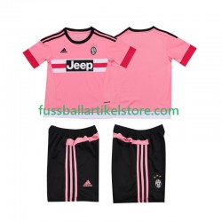Juventus Turin Auswärtsausrüstung Retro 2015 2016 Kinder Set(Trikot und Hose) S/S
