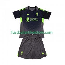 Liverpool Heimausrüstung Torwart 2025-2026 Kinder Set(Trikot und Hose) S/S