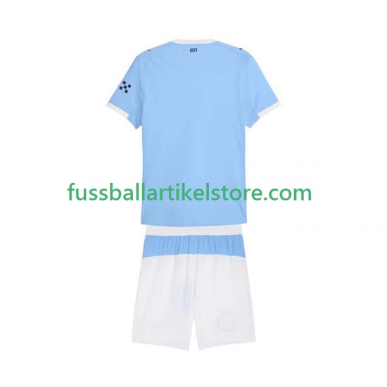 Manchester City Heimausrüstung 2025-2026 Kinder Set(Trikot und Hose) S/S