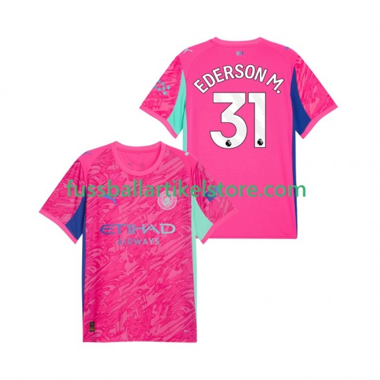 Manchester City Auswärtsausrüstung Torwart Ederson Moraes 31 2025-2026 Herren Trikot S/S