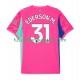 Manchester City Auswärtsausrüstung Torwart Ederson Moraes 31 2025-2026 Herren Trikot S/S