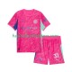 Manchester City Auswärtsausrüstung Torwart Ederson Moraes 31 2025-2026 Kinder Set(Trikot und Hose) S/S
