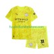Manchester City Ausweichausrüstung Torwart Ederson Moraes 31 2025-2026 Kinder Set(Trikot und Hose) S/S