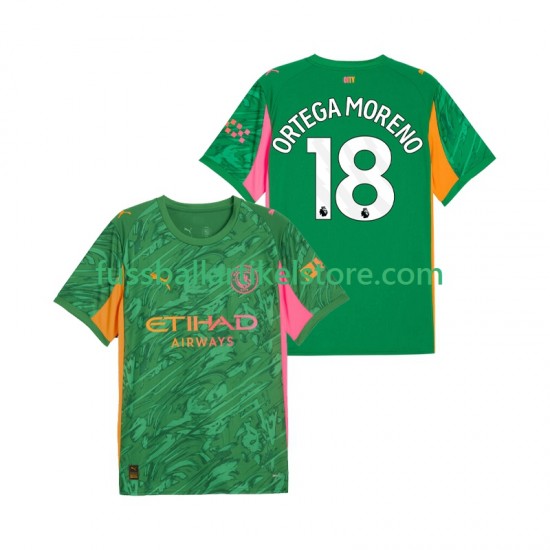 Manchester City Heimausrüstung Torwart ORTEGA MORENO 18 2025-2026 Herren Trikot S/S