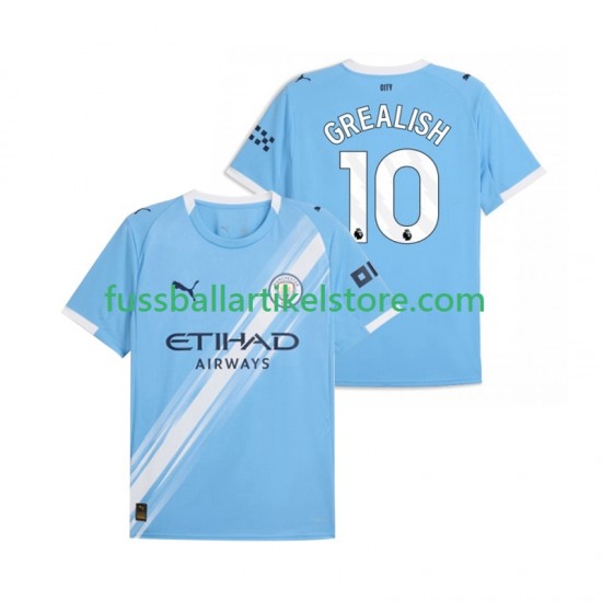 Manchester City Heimausrüstung Jack Grealish 10 2025-2026 Herren Trikot S/S
