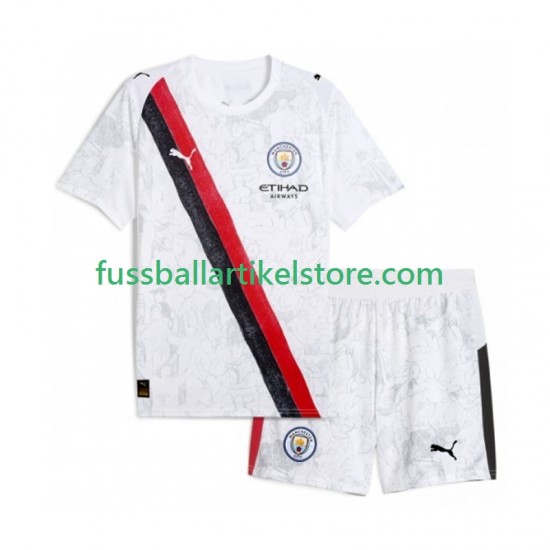 Manchester City Heimausrüstung UPER 2025-2026 Kinder Set(Trikot und Hose) Kinder Set(Trikot und Hose) S/S