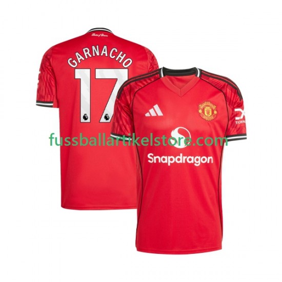 Manchester United Heimausrüstung Alejandro Garnacho 17 2025-2026 Herren Trikot S/S