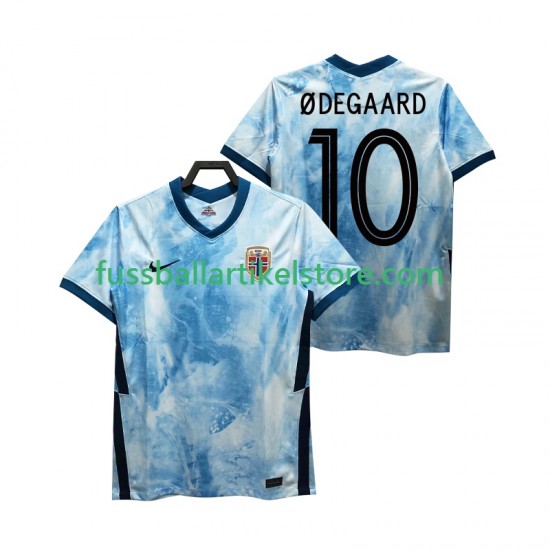 Norwegen Auswärtsausrüstung ODEGAARD 10 2020-2021 Herren Trikot S/S