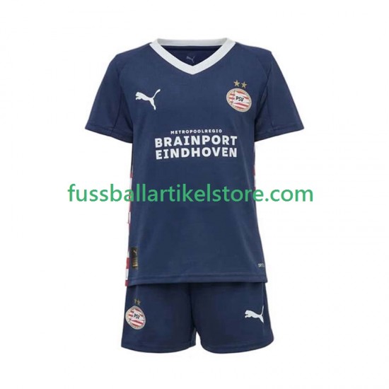 PSV Eindhoven Auswärtsausrüstung 2025-2026 Kinder Set(Trikot und Hose) S/S
