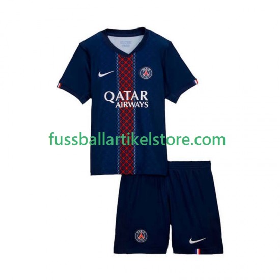 Paris Saint-Germain Heimausrüstung 2025-2026 Kinder Set(Trikot und Hose) S/S