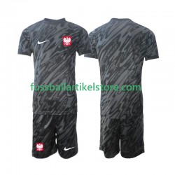 Polen Auswärtsausrüstung Torwart 2024 Kinder Set(Trikot und Hose) S/S