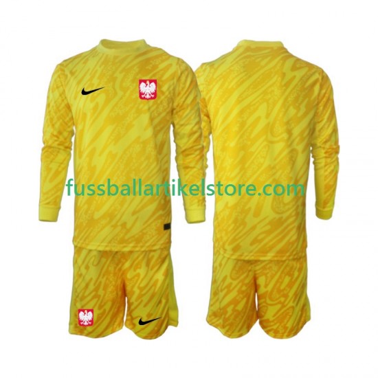 Polen Heimausrüstung Torwart 2024 Kinder Set(Trikot und Hose) L/S