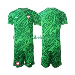 Polen Ausweichausrüstung Torwart 2024 Kinder Set(Trikot und Hose) S/S