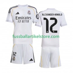 Real Madrid Heimausrüstung Alexander-Arnold 12 2025-2026 Kinder Set(Trikot und Hose) S/S