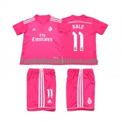 Real Madrid Auswärtsausrüstung Bale 11 Retro 2014 2015 Kinder Set(Trikot und Hose) S/S