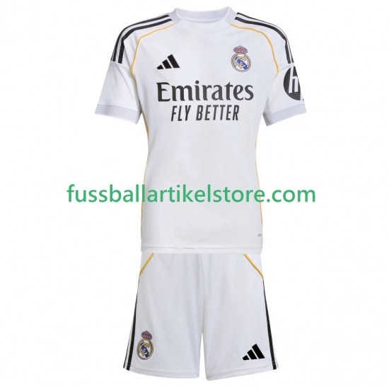 Real Madrid Heimausrüstung 2025-2026 Kinder Set(Trikot und Hose) S/S