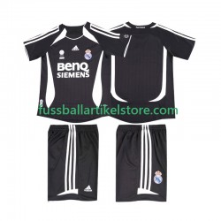Real Madrid Auswärtsausrüstung Retro 2006 2007 Kinder Set(Trikot und Hose) S/S