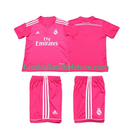 Real Madrid Auswärtsausrüstung Retro 2014 2015 Kinder Set(Trikot und Hose) S/S