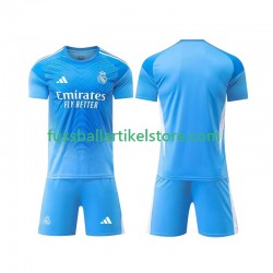 Real Madrid Heimausrüstung Torwart 2025-2026 Kinder Set(Trikot und Hose) S/S