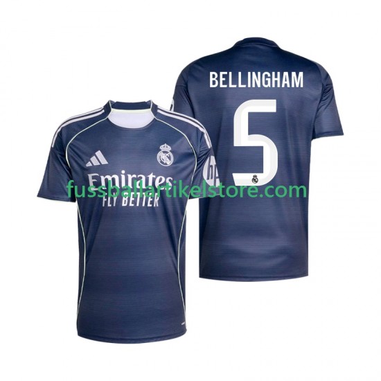 Real Madrid Auswärtsausrüstung Jude Bellingham 5 2025-2026 Herren Trikot S/S