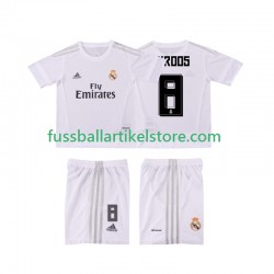 Real Madrid Heimausrüstung KROOS 8 Retro 2015 2016 Kinder Set(Trikot und Hose) S/S