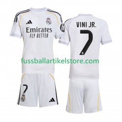 Real Madrid Heimausrüstung Vinicius Junior 7 2025-2026 Kinder Set(Trikot und Hose) S/S