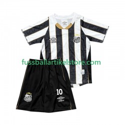 Santos Auswärtsausrüstung Neymar JR 10 2025-2026 Kinder Set(Trikot und Hose) S/S