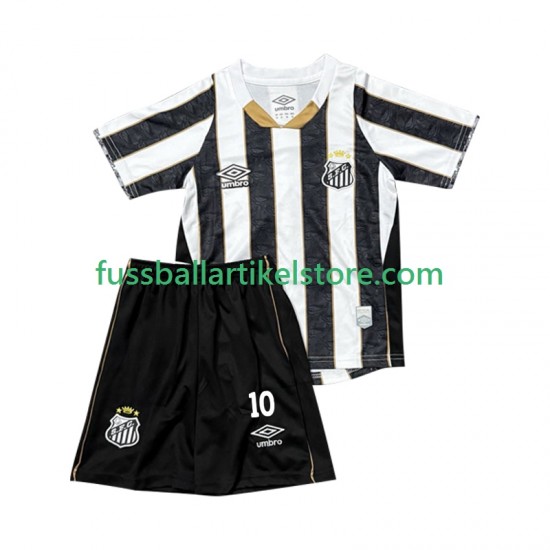 Santos Auswärtsausrüstung Neymar JR 10 2025-2026 Kinder Set(Trikot und Hose) S/S