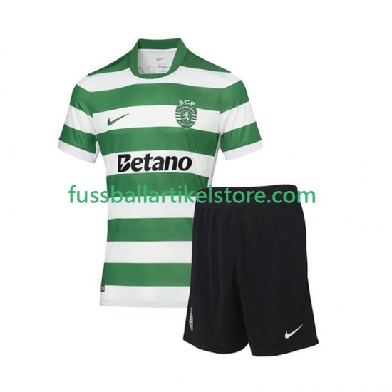 Sporting CP Heimausrüstung 2025-2026 Kinder Set(Trikot und Hose) S/S