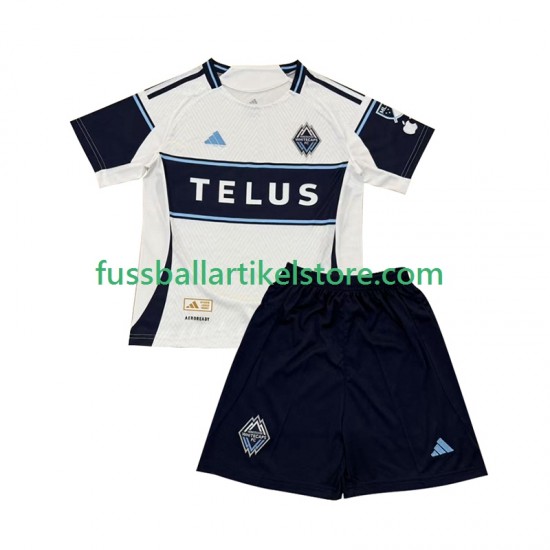 Vancouver Whitecaps Auswärtsausrüstung 2025 Kinder Set(Trikot und Hose) S/S