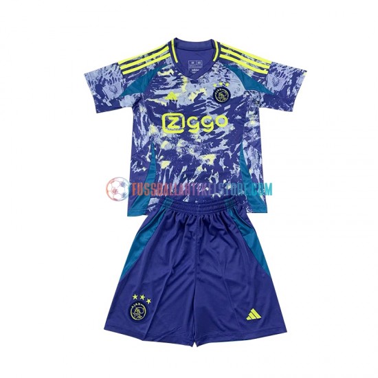 Ajax Amsterdam Auswärtsausrüstung 2024-2025 Kinder Set(Trikot und Hose) S/S