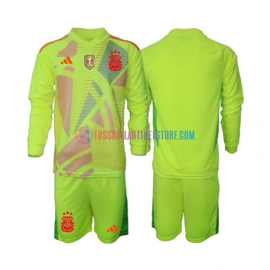 Argentinien Auswärtsausrüstung Torwart 2024 Kinder Set(Trikot und Hose) L/S