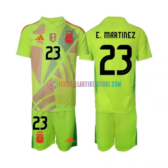 Argentinien Auswärtsausrüstung Torwart Emiliano Martinez 23 2024 Kinder Set(Trikot und Hose) S/S