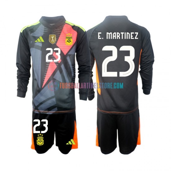 Argentinien Heimausrüstung Torwart Emiliano Martinez 23 2024 Kinder Set(Trikot und Hose) L/S