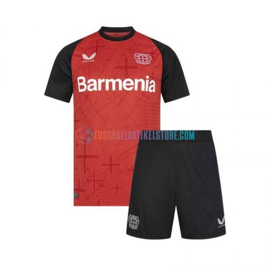 Bayer 04 Leverkusen Heimausrüstung 2024-2025 Kinder Set(Trikot und Hose) S/S