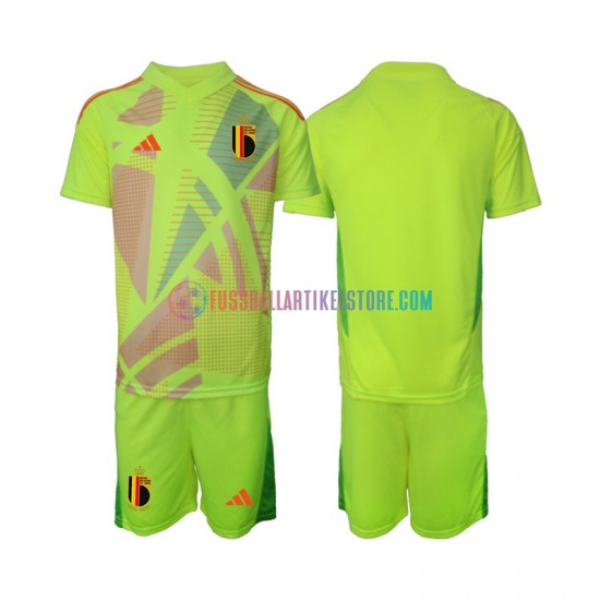 Belgien Auswärtsausrüstung Torwart Euro 2024 Kinder Set(Trikot und Hose) S/S